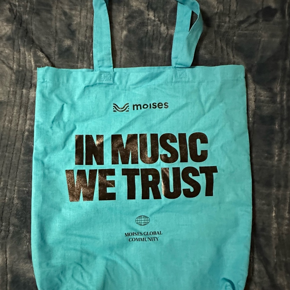 Moises Blue Tote Bag
